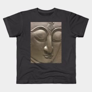 Serene Buddha face Kids T-Shirt